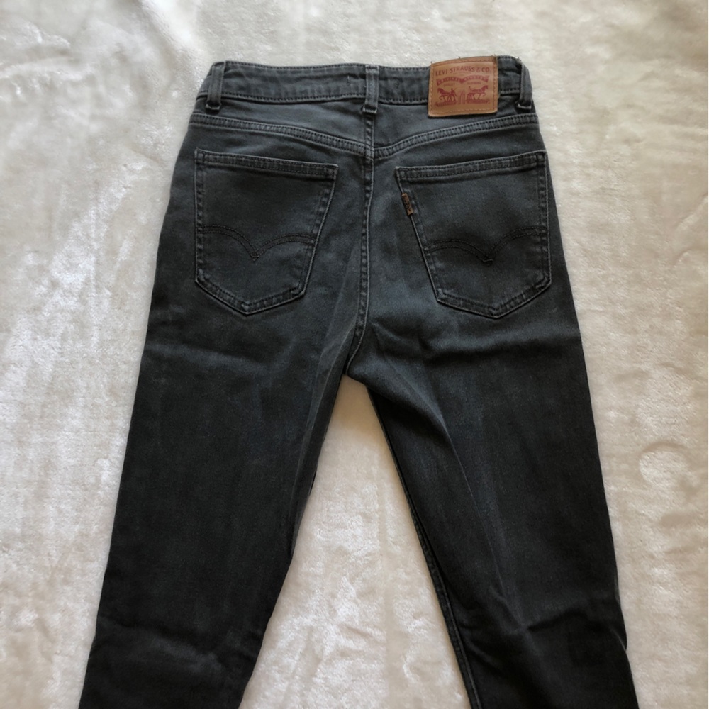Levi's Vintage 721 High Rise Grey Skinny Jean Orange Tab Size 25 - Picture 10 of 11